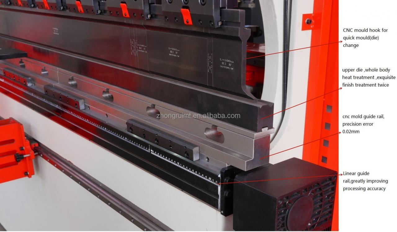 200t 300t standarta industriālās preses bremžu CNC hidrauliskās preses bremžu mašīna